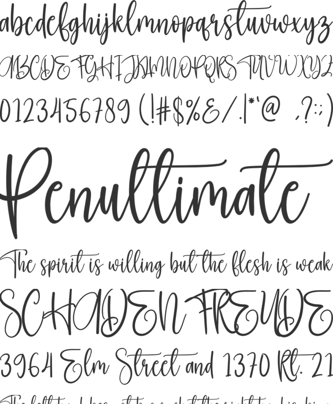 Arabesque font preview