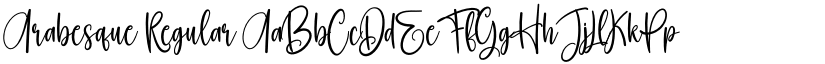 Arabesque Regular font