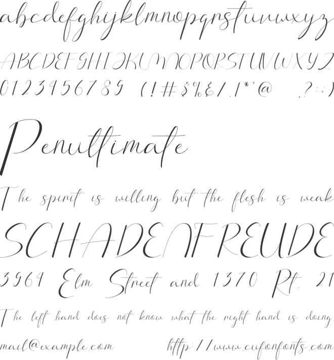 Arlington font preview