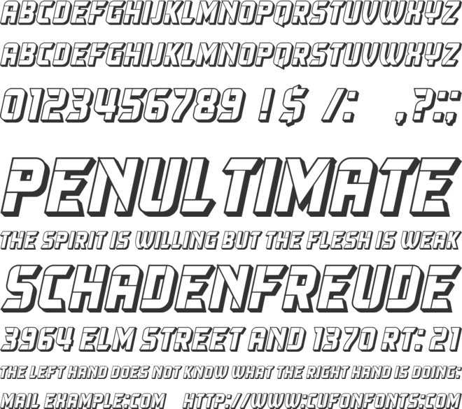 Napolitanica font preview