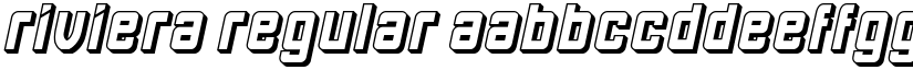 Riviera Regular font