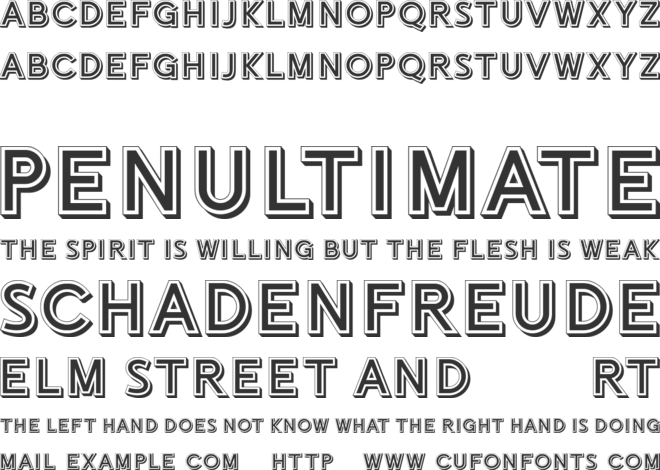 Chortle Faces font preview