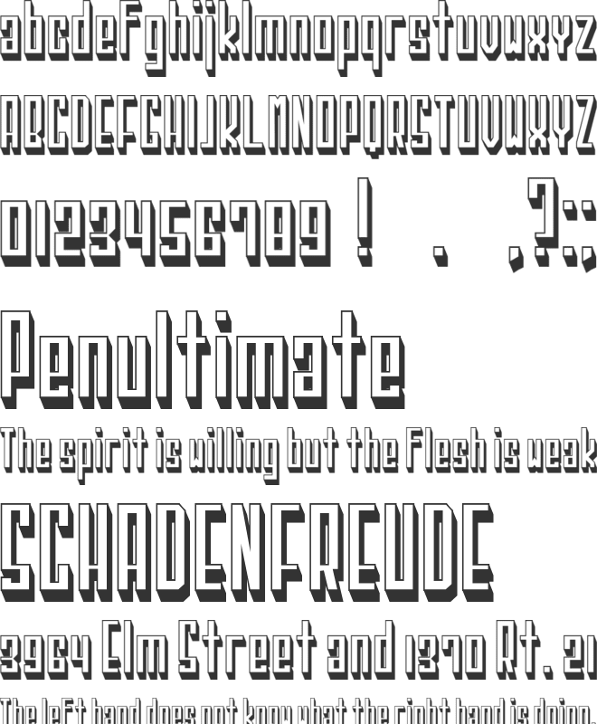 Xenia font preview