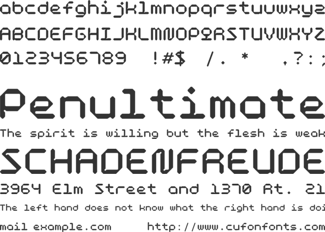 Fotymo font preview