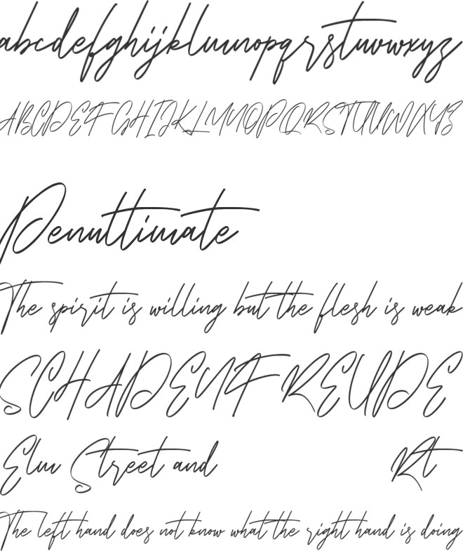 Potters Free font preview