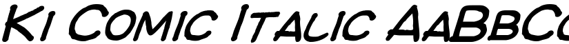 Ki Comic Italic font