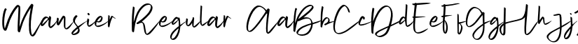 Mansier Regular font