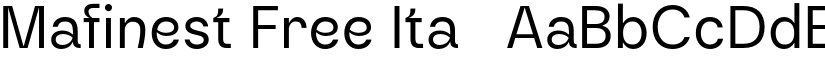 Mafinest Free Ita0 font