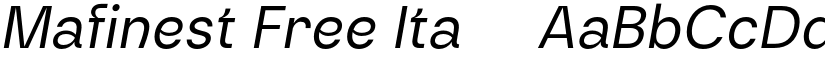 Mafinest Free Ita10 font