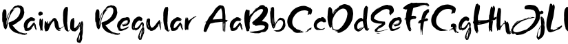 Rainly Regular font