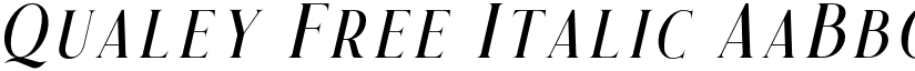 Qualey Free Italic font