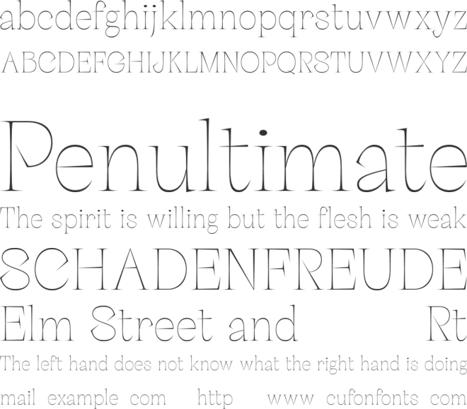Palaise Free font preview
