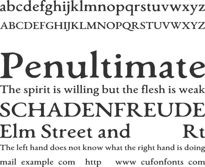 Monecias font preview