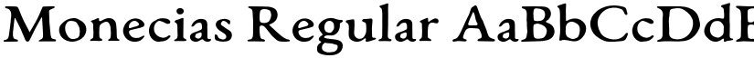 Monecias Regular font