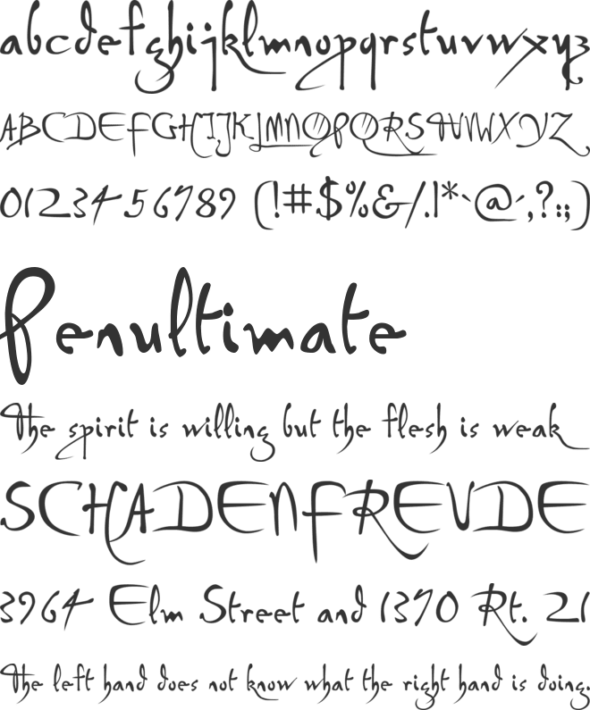 P22 Da Vinci Forward font preview