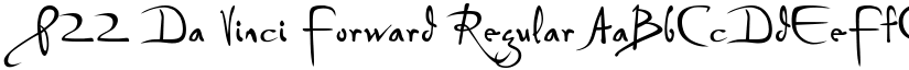 P22 Da Vinci Forward Regular font