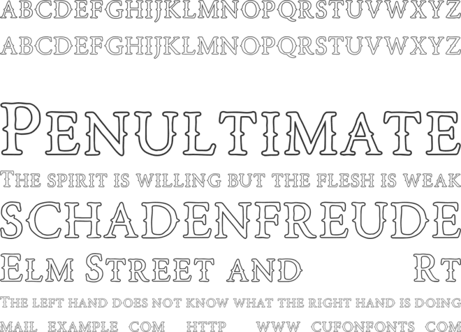 Road Race Extra font preview