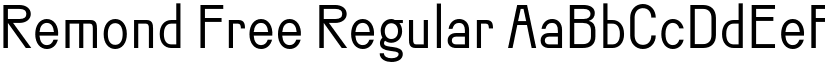 Remond Free Regular font