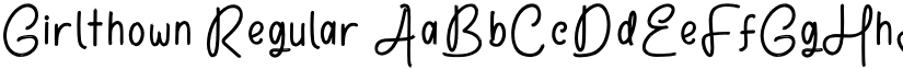 Girlthown font download