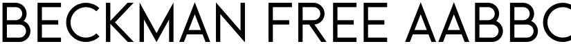 Beckman FREE font
