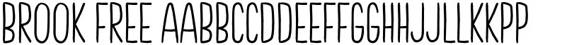 Brook FREE font