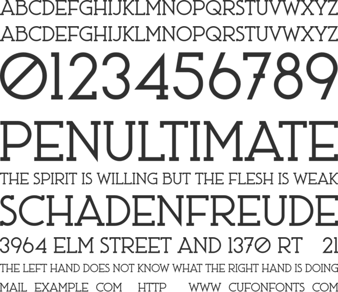 Ace Serif font preview