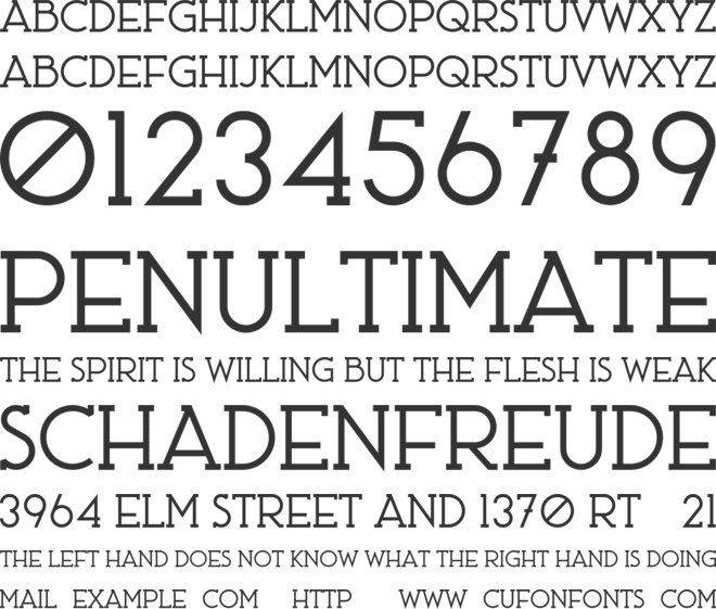 Ace Serif font preview