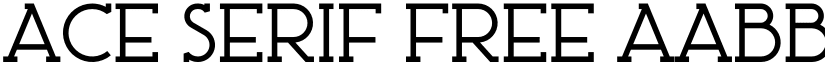 Ace Serif FREE font