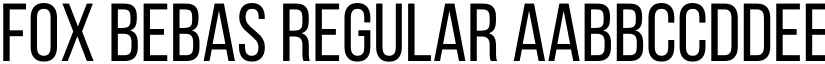 Fox Bebas Regular font
