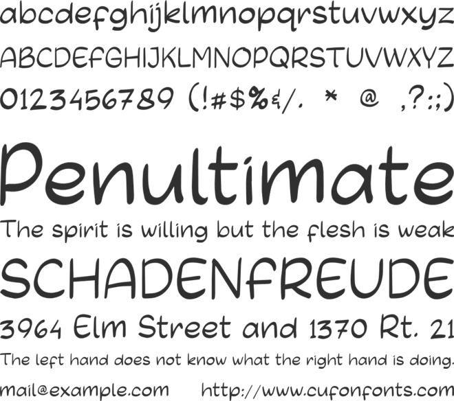 OhMyNotes font preview