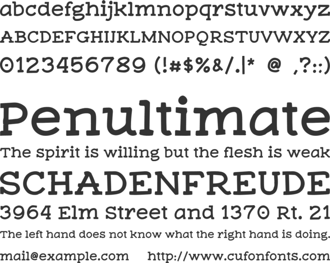 My Books font preview