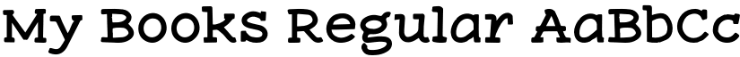 My Books Regular font