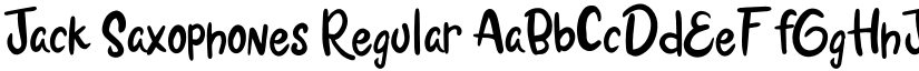 Jack Saxophones Regular font