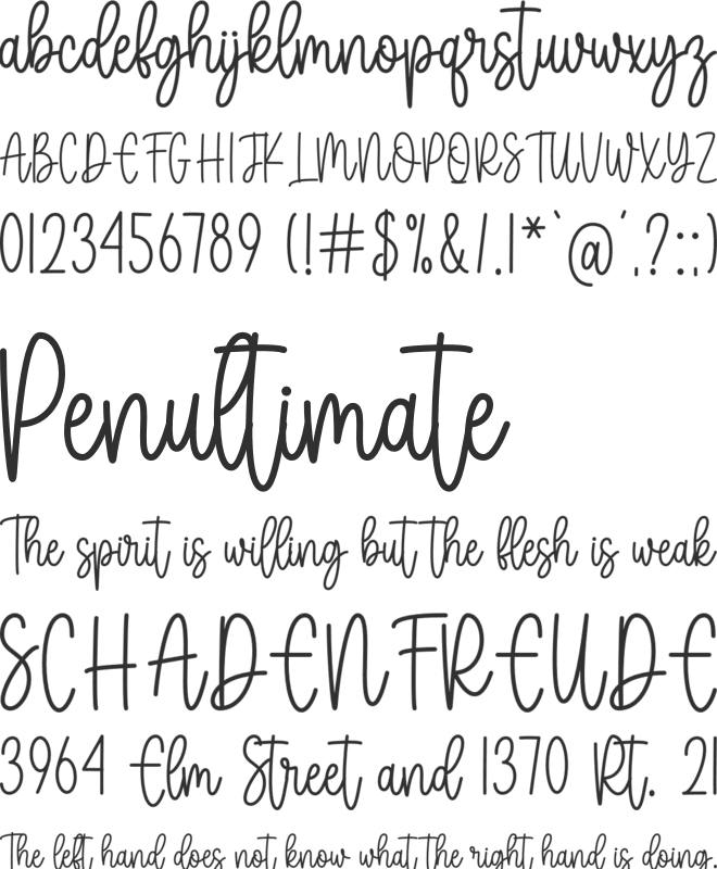 Rainbow Candy font preview