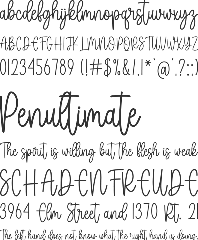 Rainbow Candy font preview