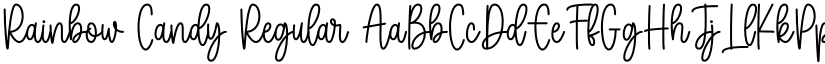 Rainbow Candy Regular font