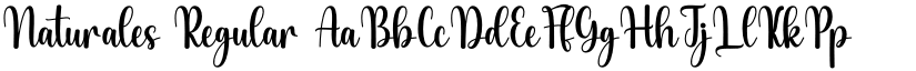 Naturales Regular font