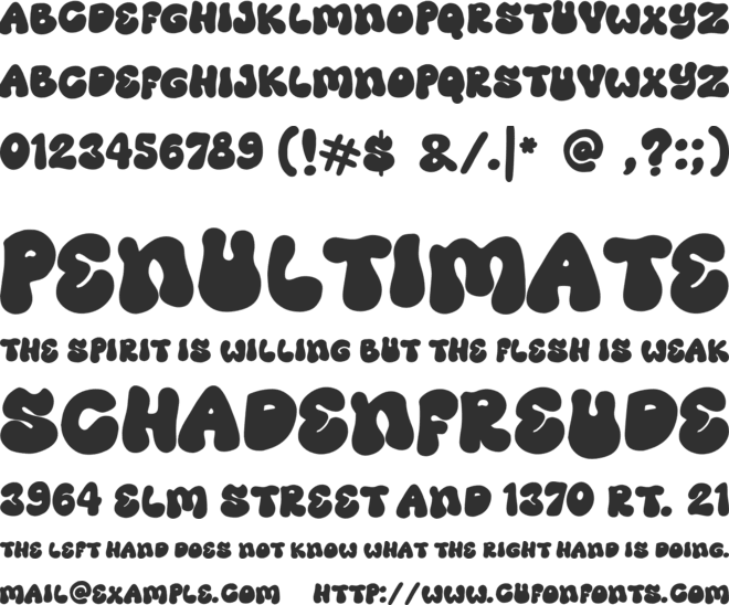 Groovy Day font preview