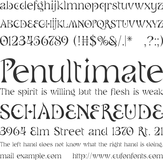 Geminy font preview