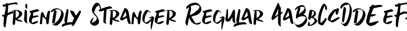 Friendly Stranger Regular font