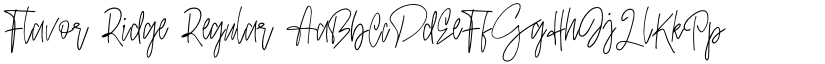 Flavor Ridge font download