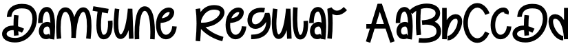 Damtune Regular font