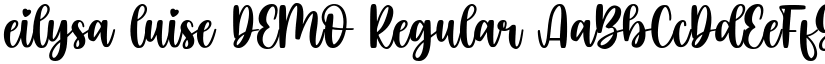 eilysa luise DEMO Regular font