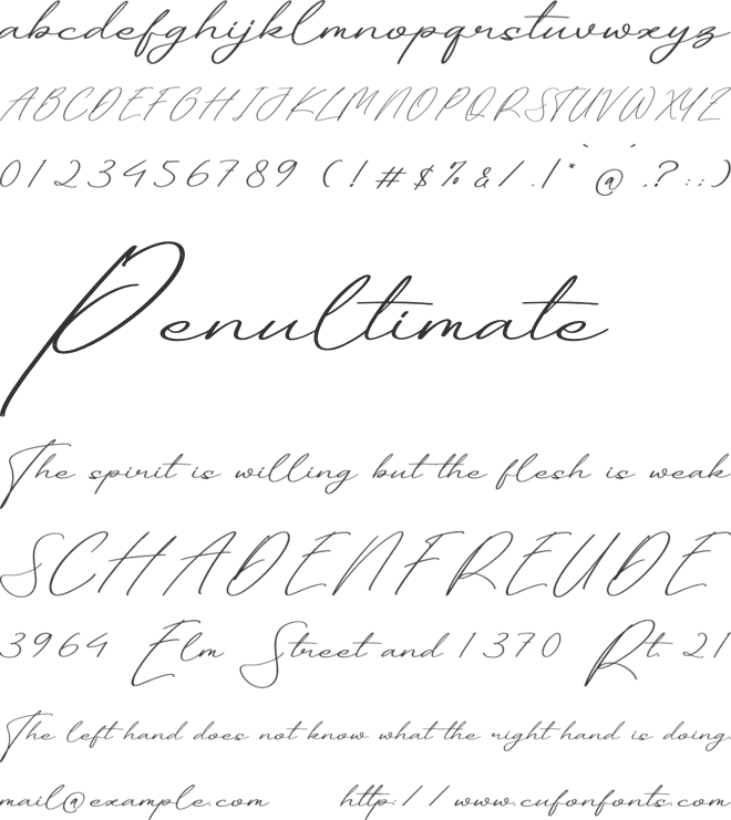 Antthony Hatfield font preview