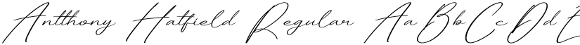 Antthony Hatfield Regular font