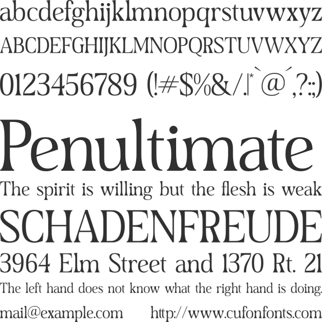 Dairing font preview