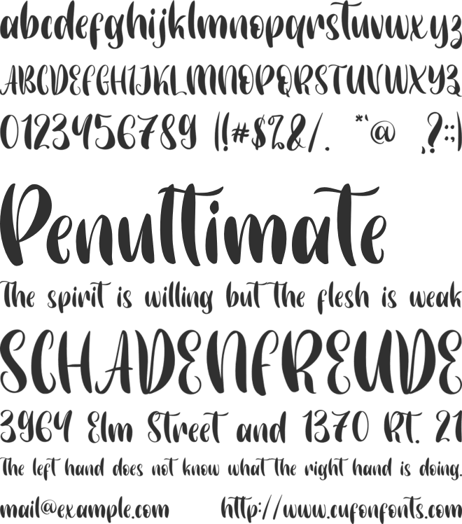 Yellow Spring - Personal Use font preview