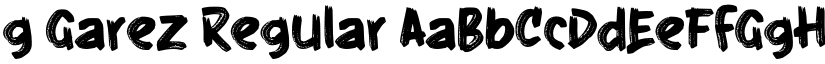 g Garez Regular font