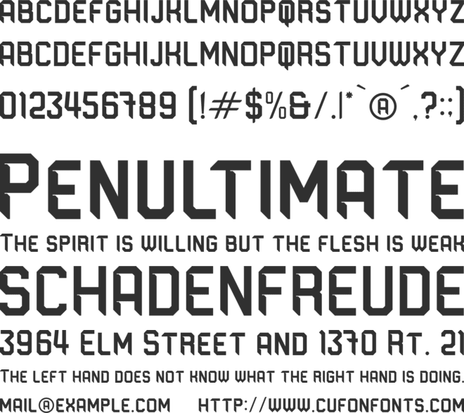 Alodraca font preview