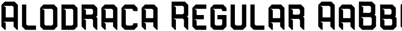 Alodraca Regular font